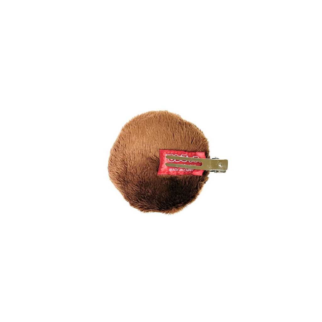 Monchhichi 景品髮夾 － 啡色款男孩