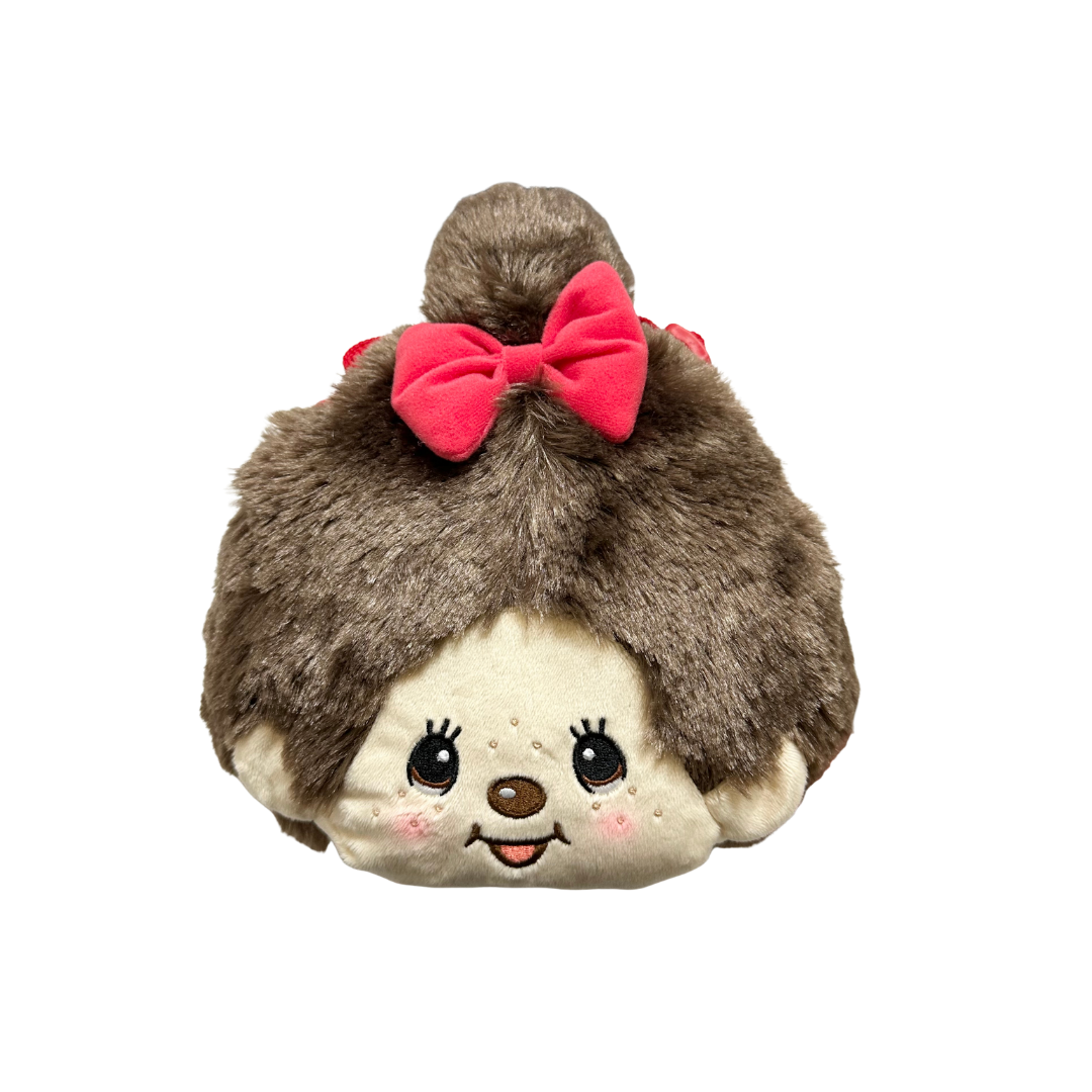 Monchhichi 大臉絨毛側背包 - 女生