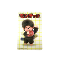 Monchhichi 3D卡貼  - 男生揮手 - 黃色格線