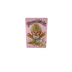 Monchhichi 3D卡貼 - 金色男女 - 粉色