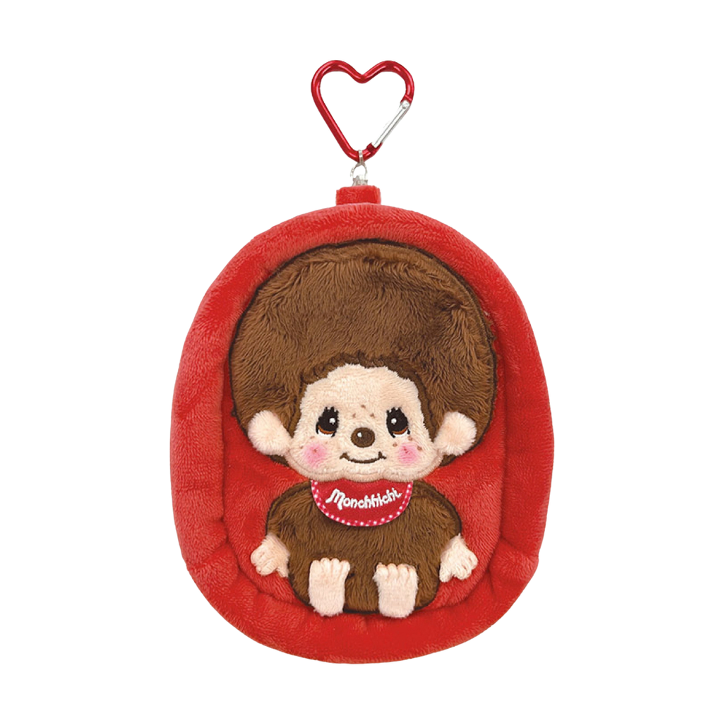 Monchhichi 毛絨玩具收納袋-紅色