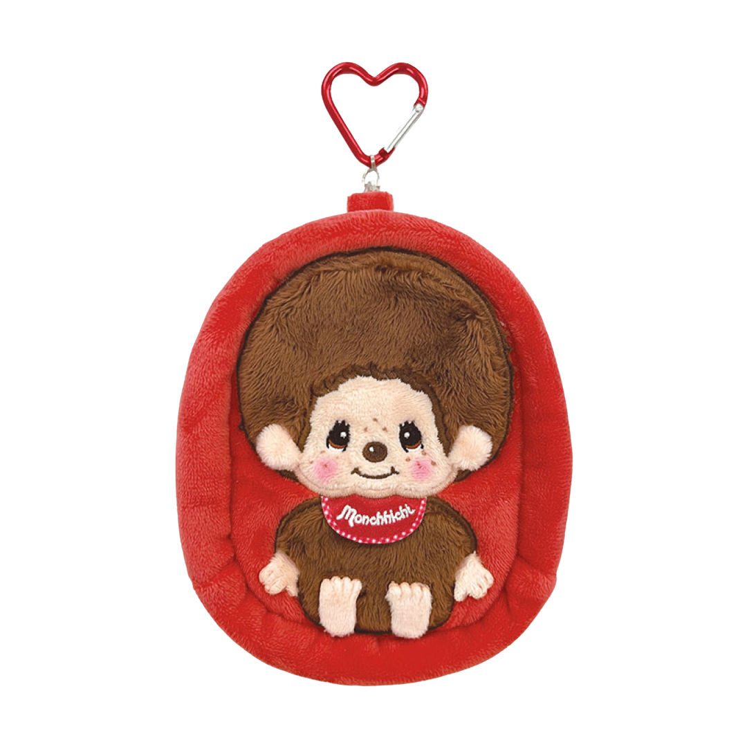 Monchhichi 毛絨玩具收納袋-紅色