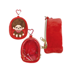 Monchhichi 毛絨玩具收納袋-紅色