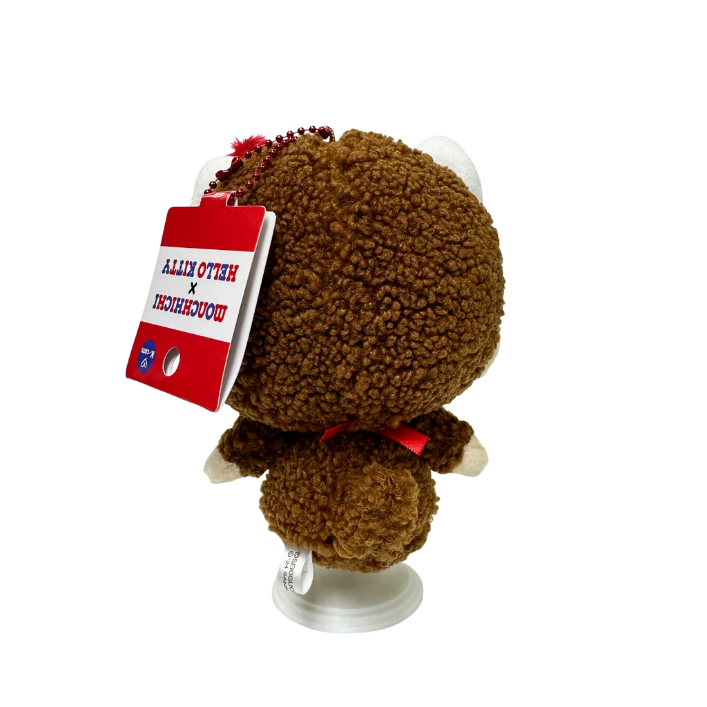 Monchhichi x Hello Kitty 珠鏈掛件毛絨公仔