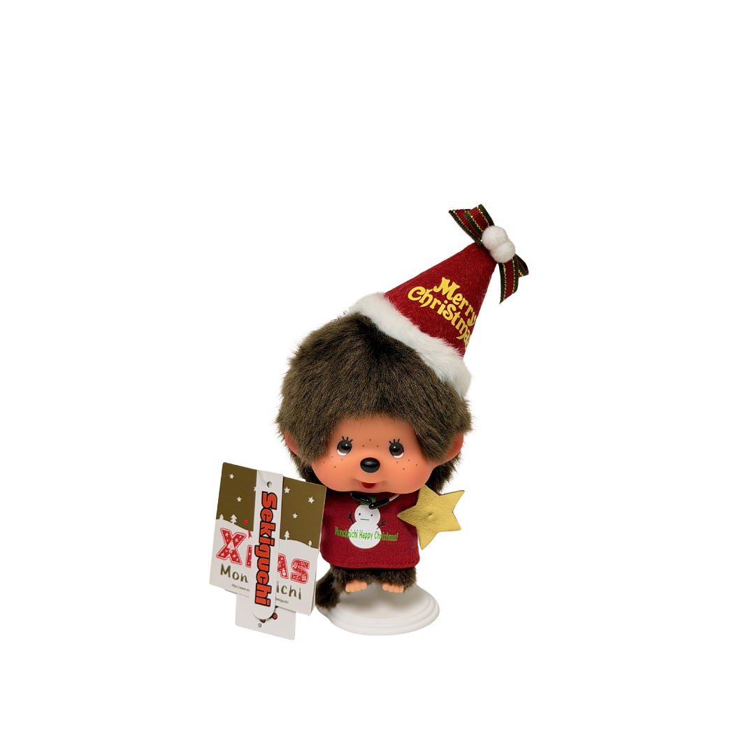 包褂 大頭Monchhichi 聖誕老人