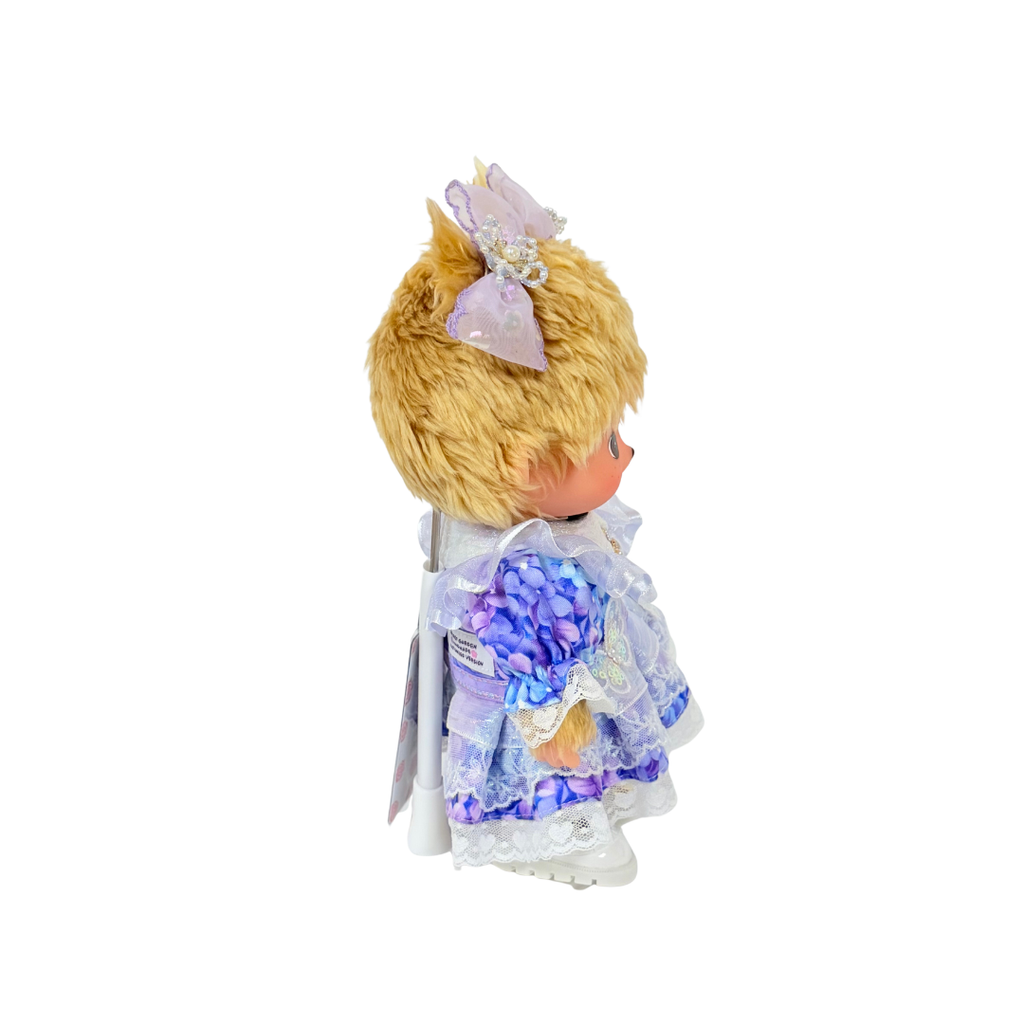 SG 限定設計師製作 - M Size Bebichhichi 娃衣深藍紫色花花裙套裝 *連公仔*
