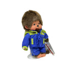 绝版 S码 Monchhichi 2010年情侣雨衣－绿拼蓝色男生