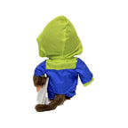 绝版 S码 Monchhichi 2010年情侣雨衣－绿拼蓝色男生