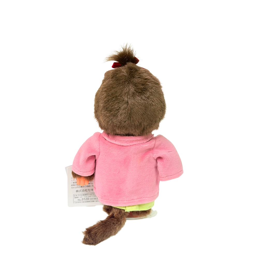 絕版 S碼 Monchhichi 2010年粉色燈芯絨女生