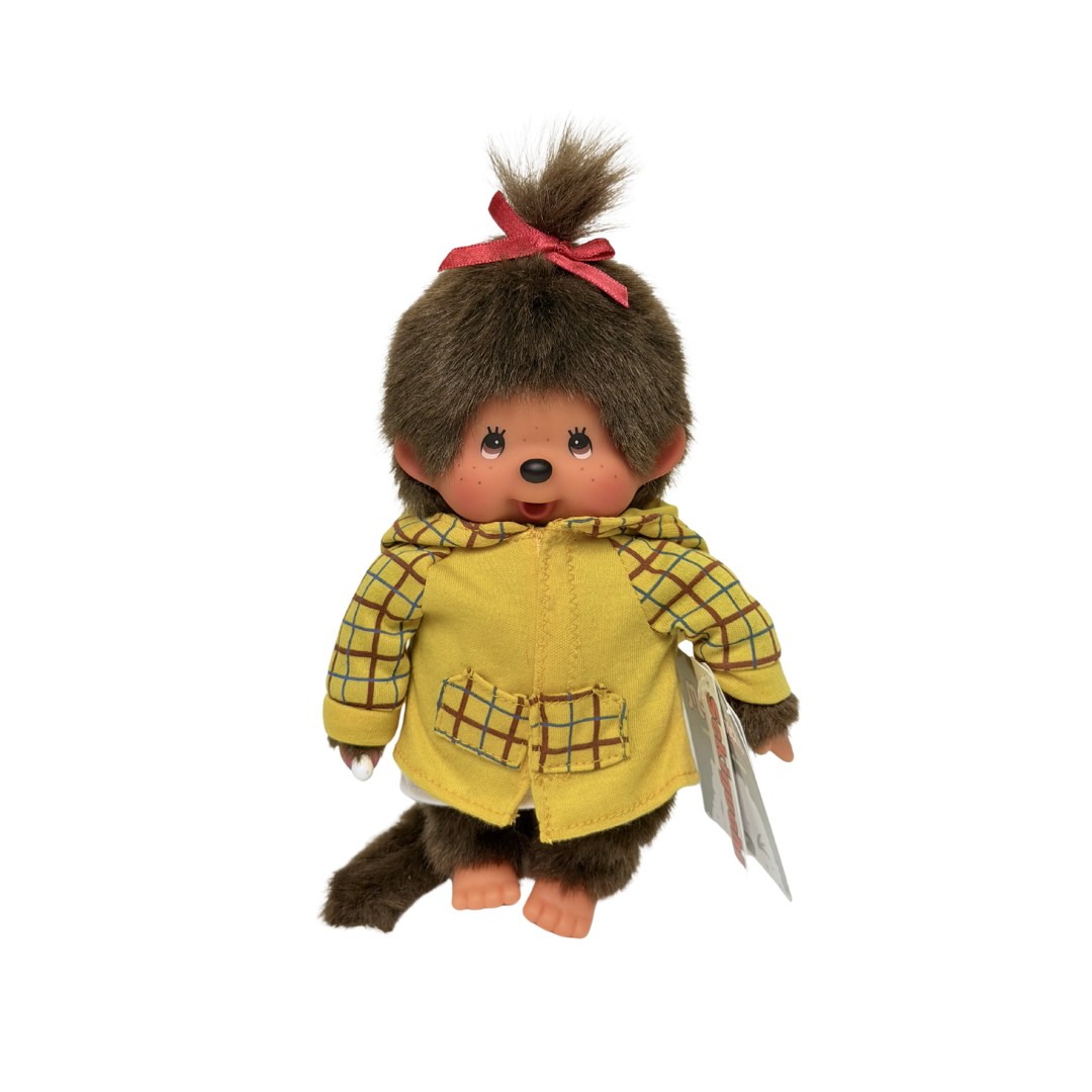 絕版 S碼 Monchhichi 2010年情侶雨衣－黃色女生