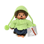 絕版 S碼 Monchhichi 2010年綠色毛衣牛仔裙－女生
