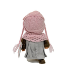 絕版 S碼 Monchhichi 2010年粉色毛衣洋裝灰裙－女生