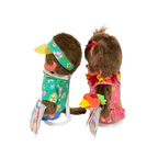 舊版 S 碼 Monchhichi 沙灘系列－夏威夷風 男生＋女生
