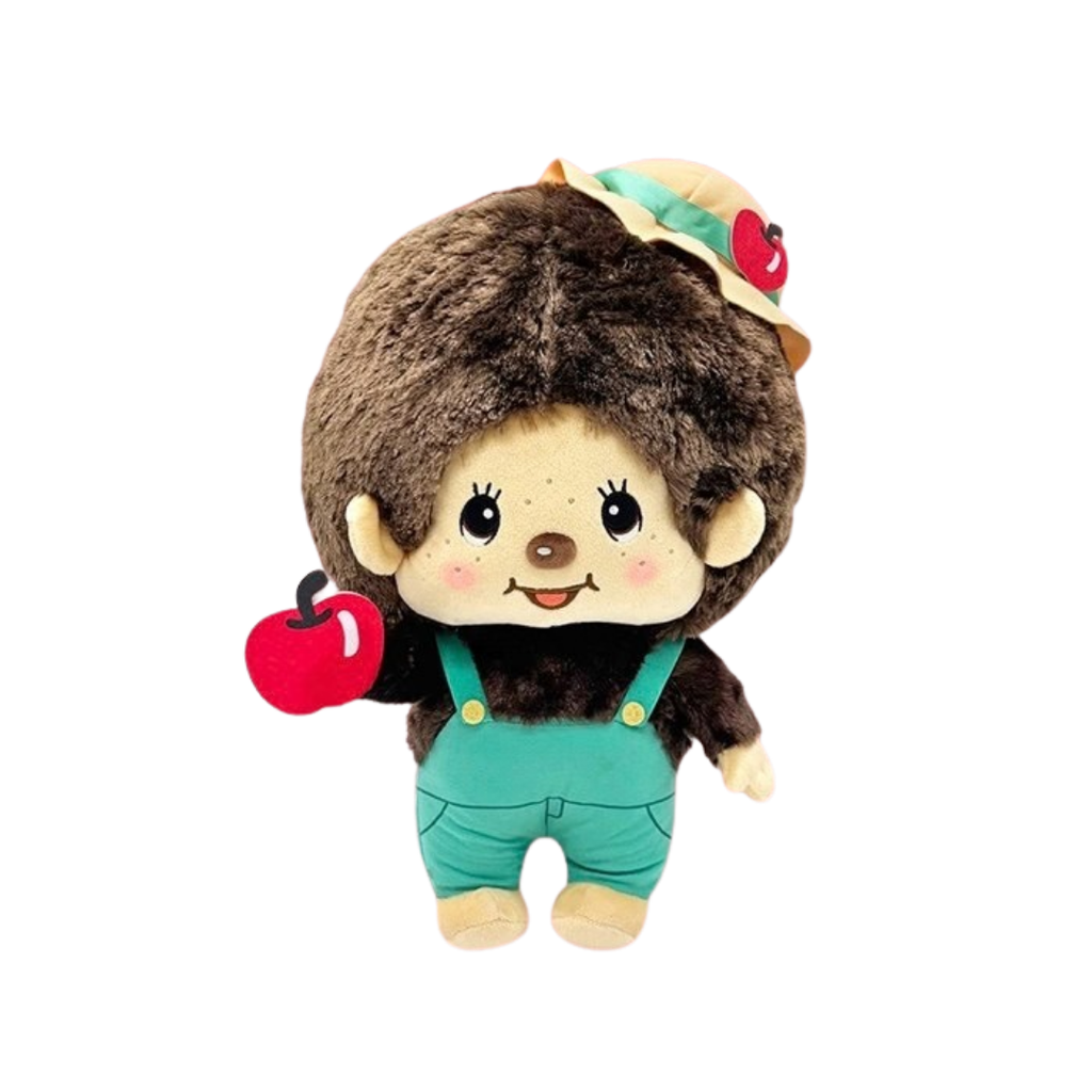Monchhichi 景品 - M碼農場系列綠色吊帶褲草帽男孩