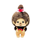 Monchhichi 景品 - M碼農場系列卡其吊帶褲抱蘋果籃女孩