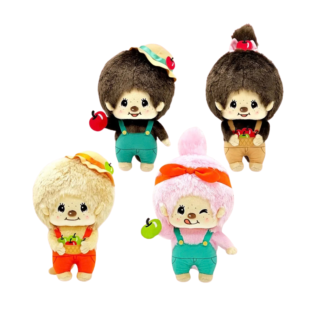 Monchhichi 景品 - M碼農場系列綠色吊帶褲草帽男孩
