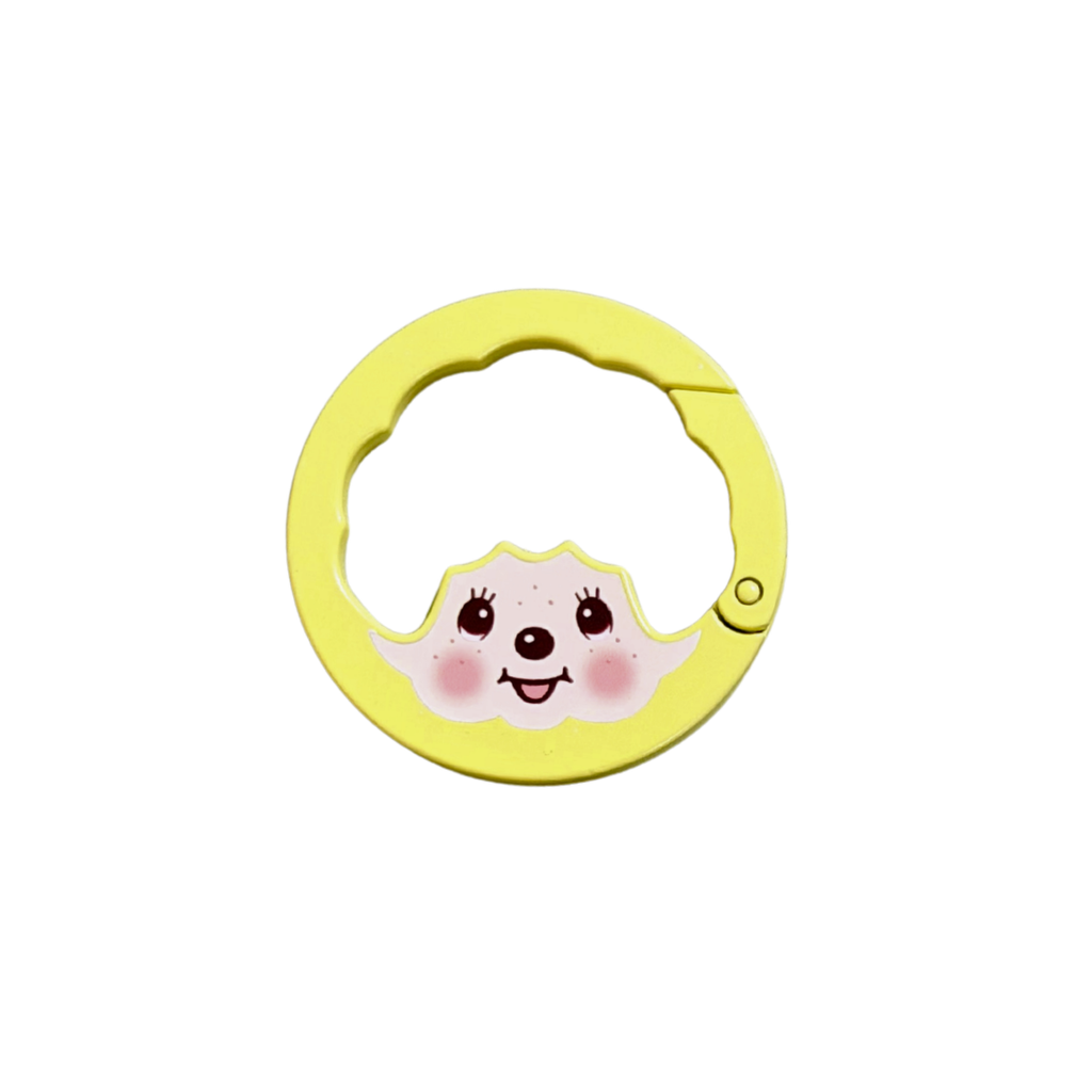 日本扭蛋 - Monchhichi Colors 金屬包扣 - 黃色