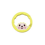 日本扭蛋 - Monchhichi Colors 金屬包扣 - 黃色