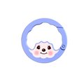 日本扭蛋 - Monchhichi Colors 金屬包扣 - 紫色