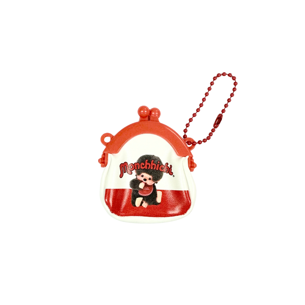 Monchhichi 迷你口金包鑰匙圈吊飾扭蛋 - 男生 - 橙
