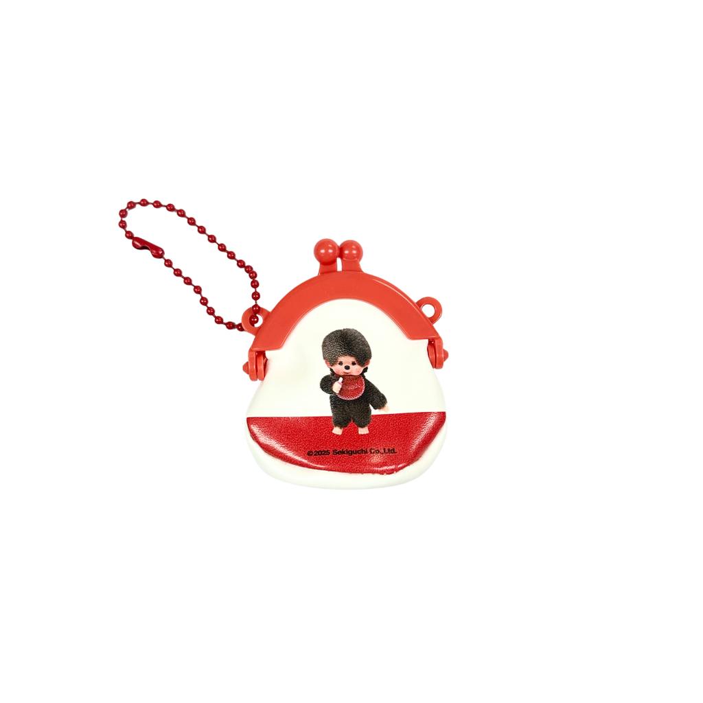 Monchhichi 迷你口金包鑰匙圈吊飾扭蛋 - 男生 - 橙