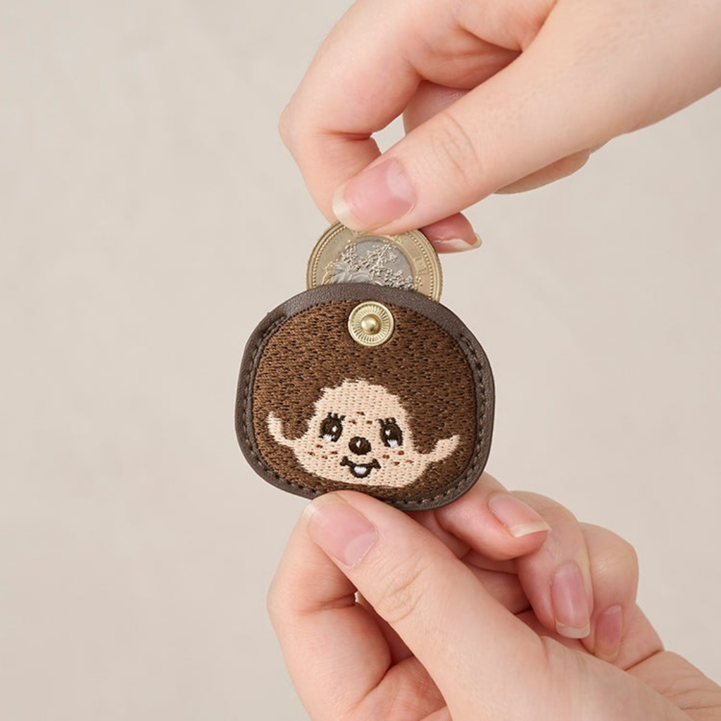 Monchhichi 刺繡硬幣包扣 - 男生