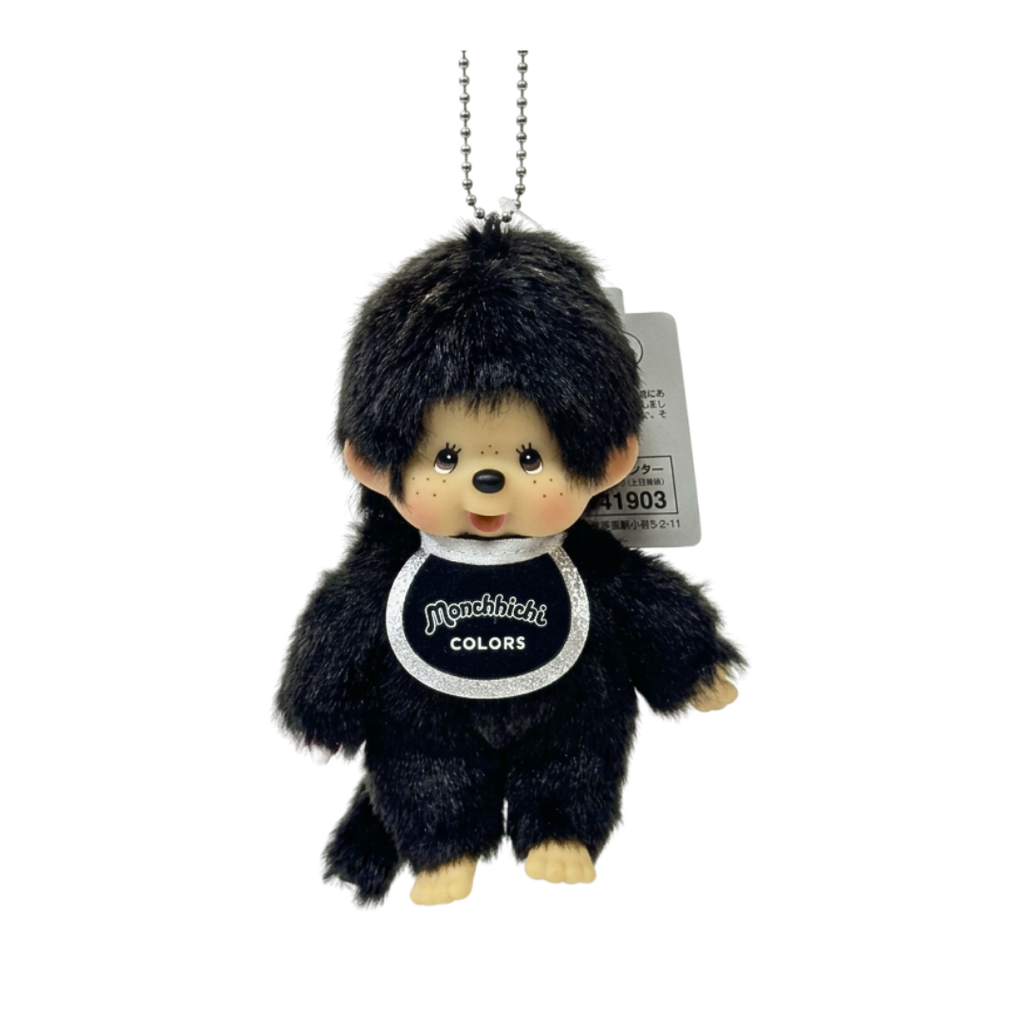 吊飾 馬卡龍系列Monchhichi－黑色