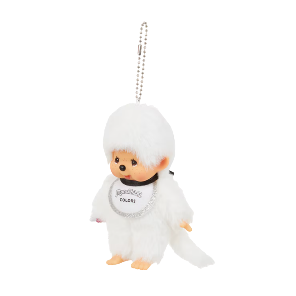 吊飾 馬卡龍系列Monchhichi－白色