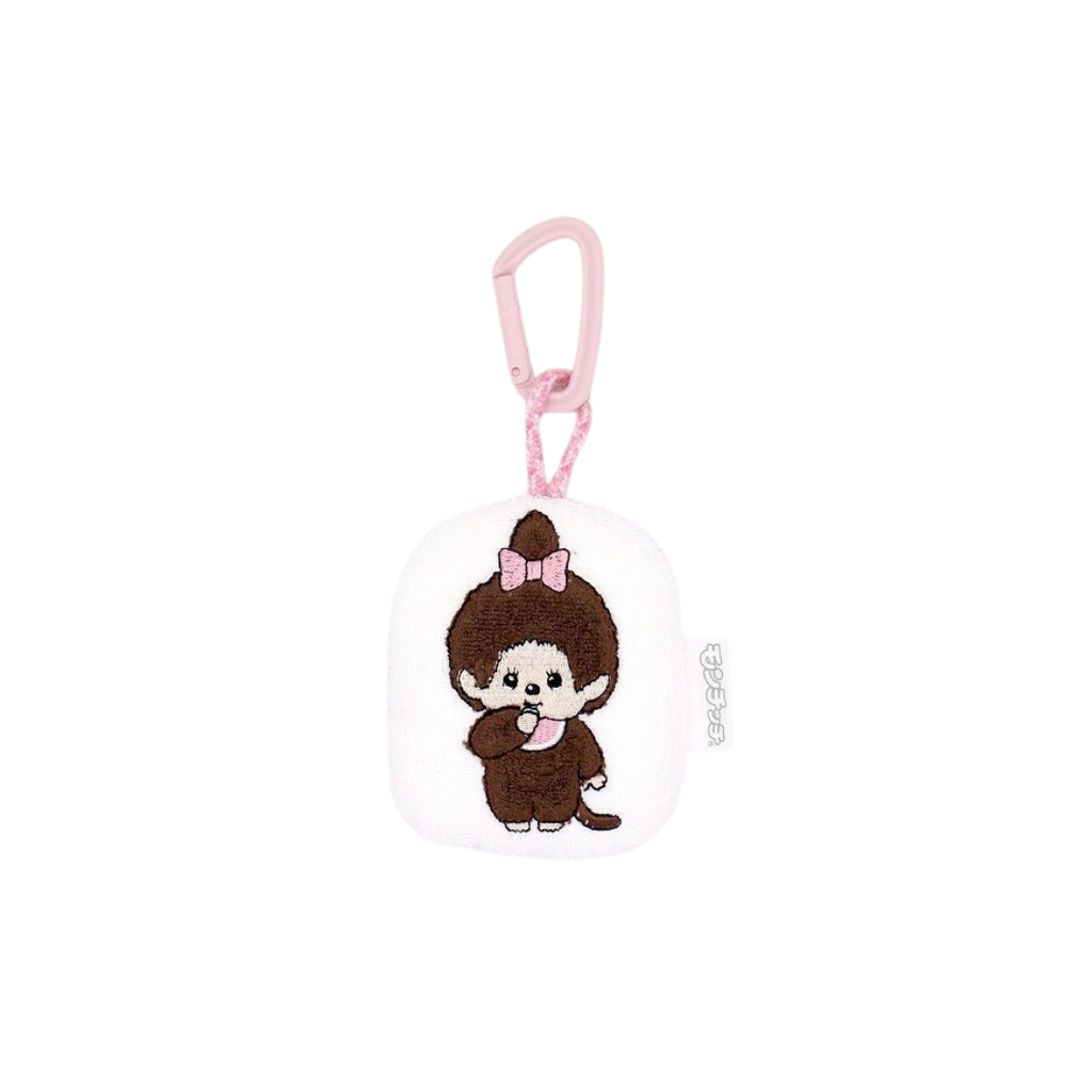 吊飾 Monchhichi x Towel Museum柔軟毛巾布隨身手機清潔掛飾 - 女生