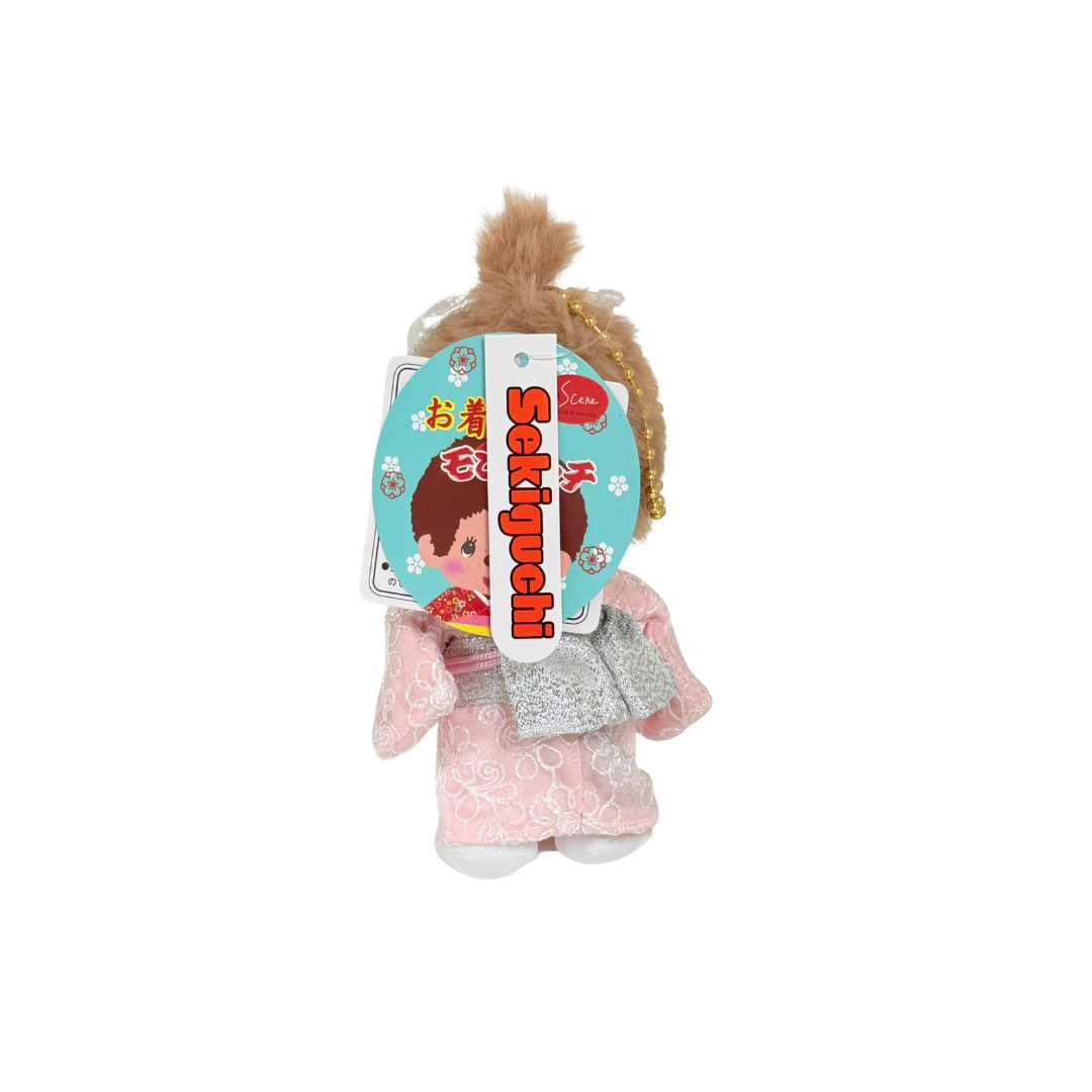 吊飾Monhhichi粉絲緞和服 - 女生  