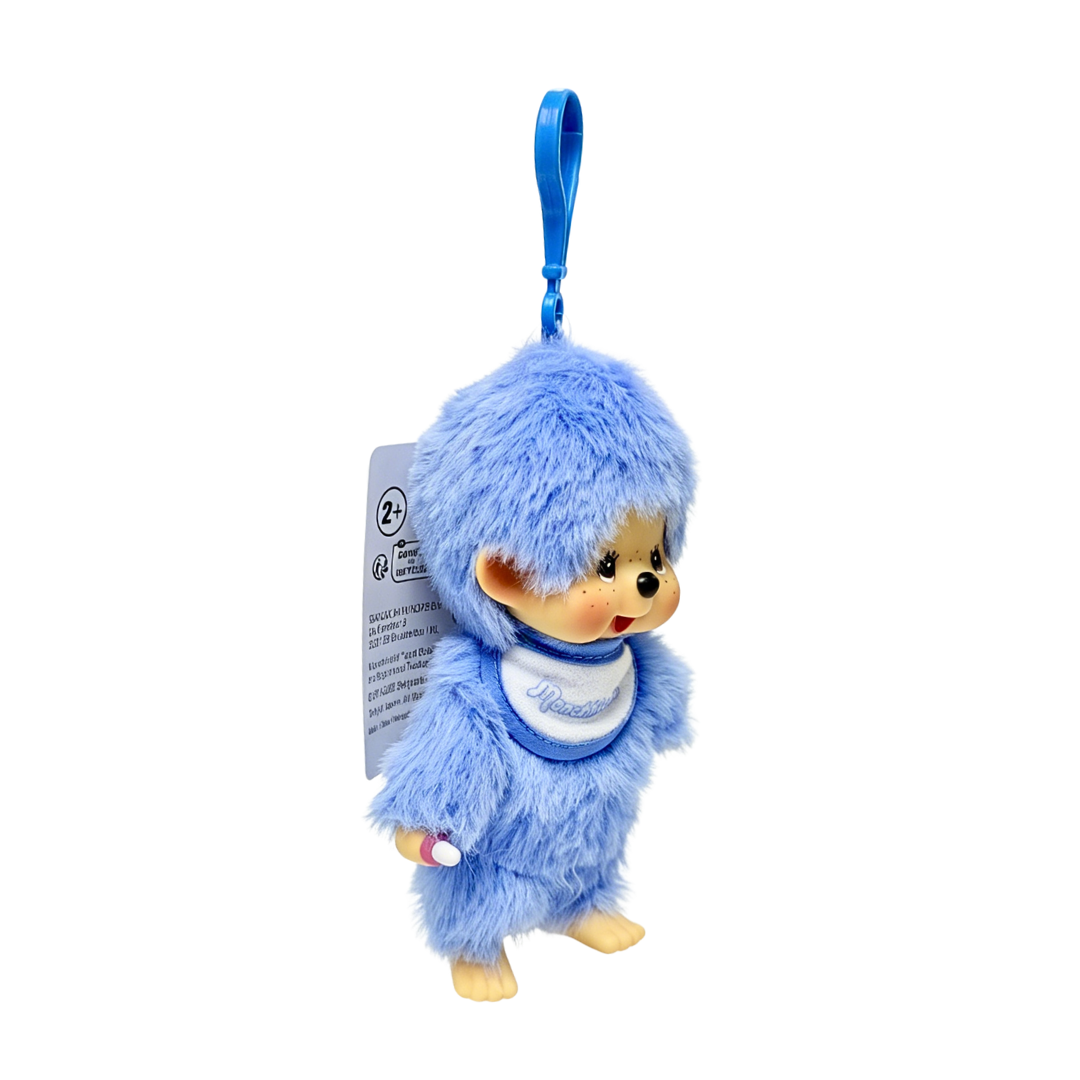 吊飾 歐洲版 馬卡龍系列Monchhichi－藍色