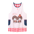 Mochhichi 男女坐坐紅色格仔圍裙