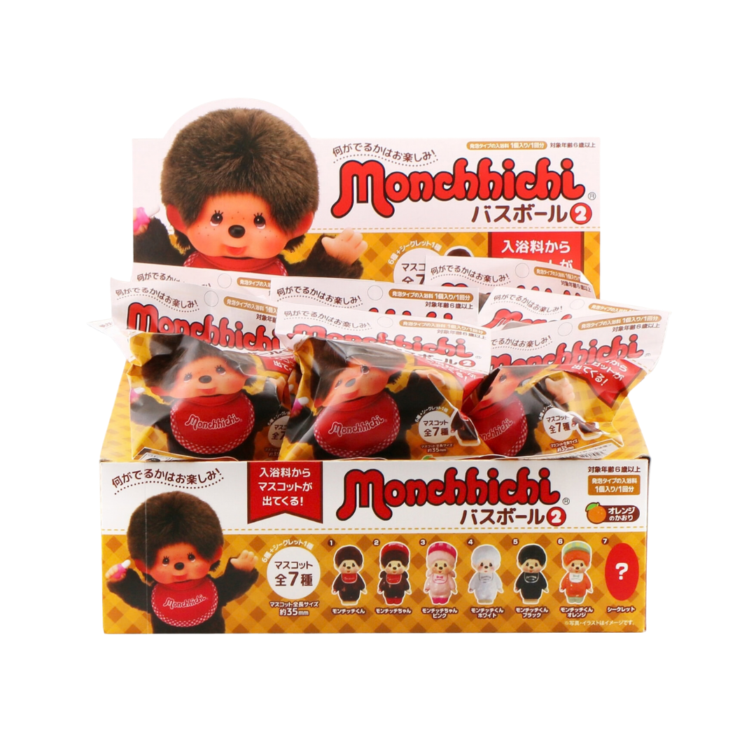 Monchhichi 盲盒玩具泡澡球（香橙味）