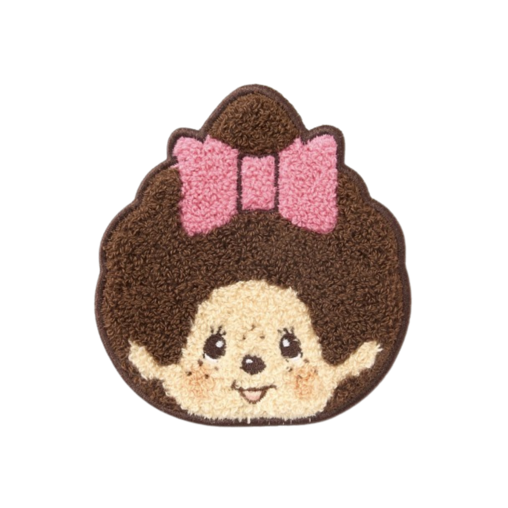 Monchhichi 大頭毛圈質感隔熱杯墊 - 女孩