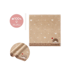 Monchhichi 經典滿版愛心小花圖案100%純棉手巾仔