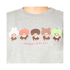 Monchhichi × 古川紙工聯名印花圓領衛衣-灰色