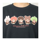 Monchhichi × 古川紙工聯名款印花花圓領衛衣-黑色