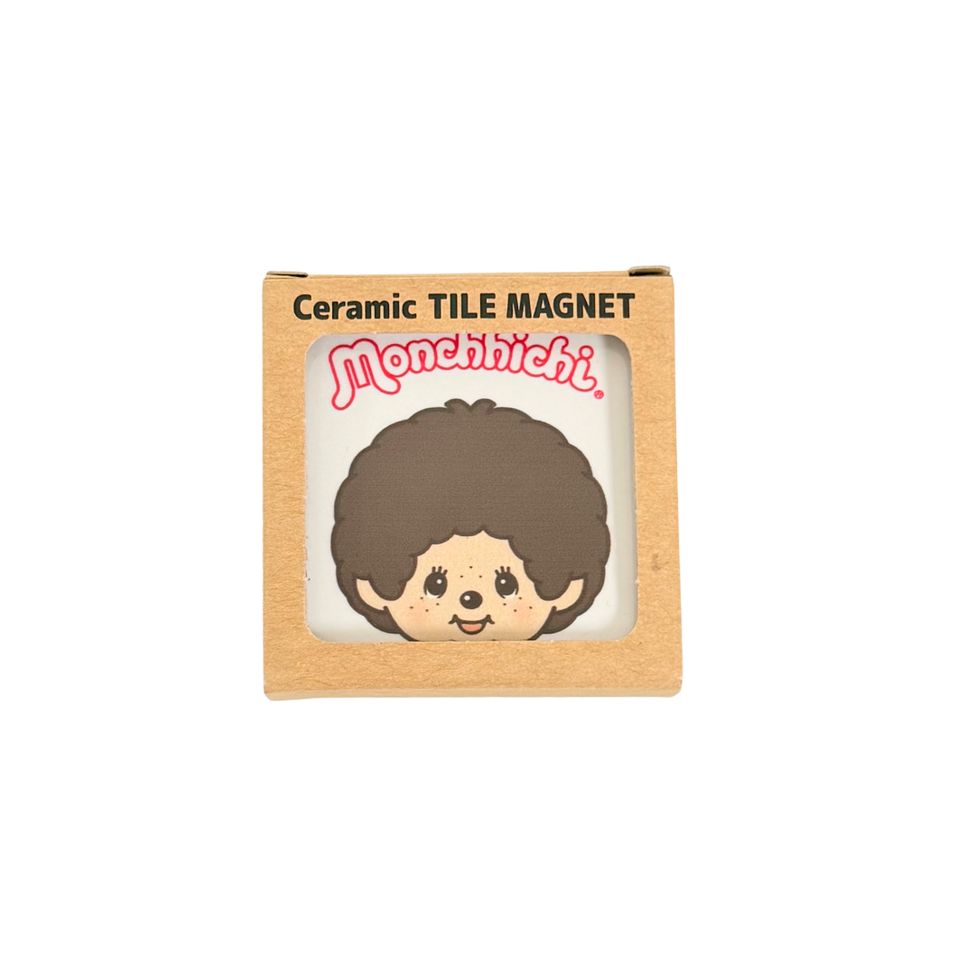 日本製 Monchhichi 陶瓷磚正方形磁石貼（7款）