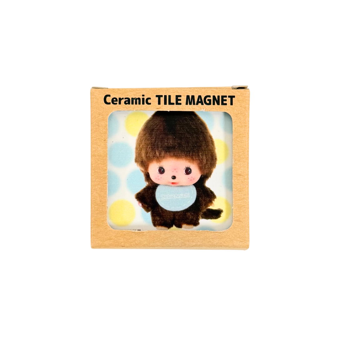 日本製 Monchhichi 陶瓷磚正方形磁石貼（7款）