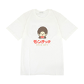 Monchhichi 經典大頭印花棉質短袖T恤-白色