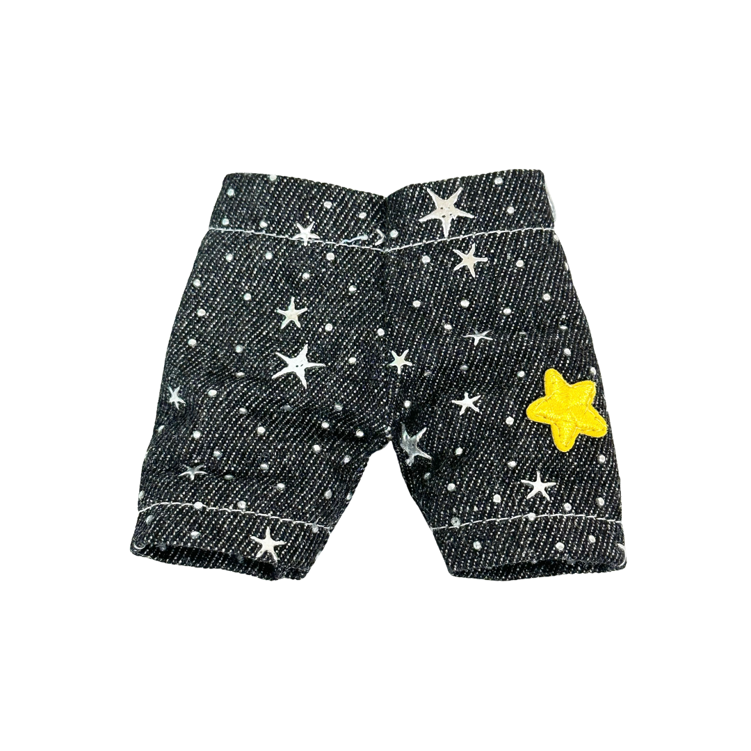 SG 限定設計師製作 - S Size 娃衣黑色星星短褲