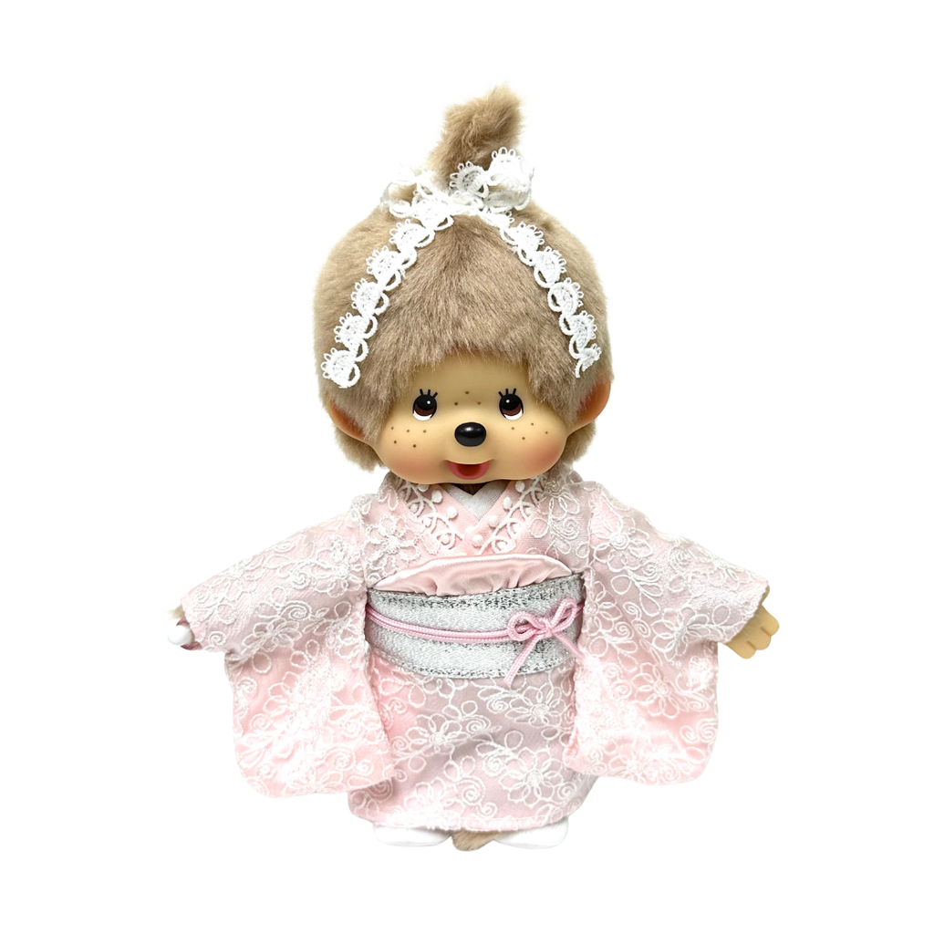 S碼限定Monhhichi粉絲緞和服企款 - 女生