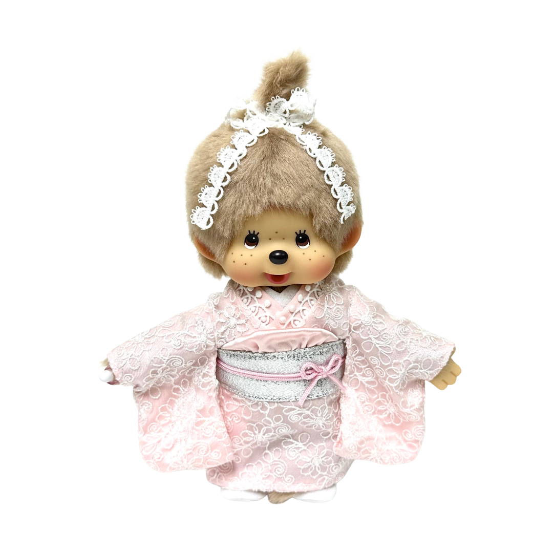 S碼限定Monhhichi粉絲緞和服企款 - 女生