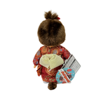 S碼 Monchhichi 女孩 紅色錦緞和服店舖限定版