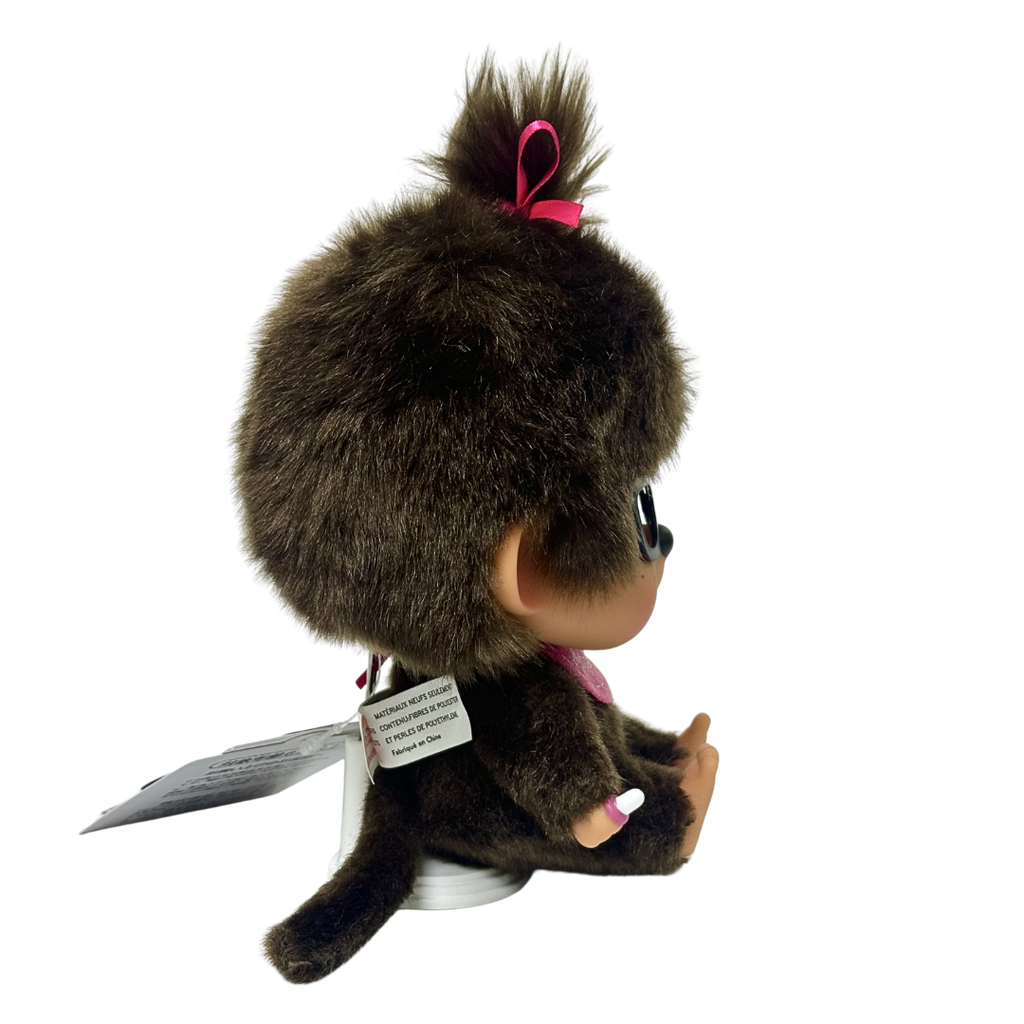 XS 码 香港限定Monchhichi－大头眼镜粉色坐坐款－女生